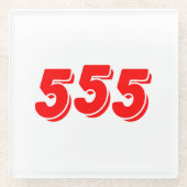 555 GLASUNTERSETZER (Vorderseite)