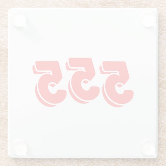 555 GLASUNTERSETZER (Rückseite)