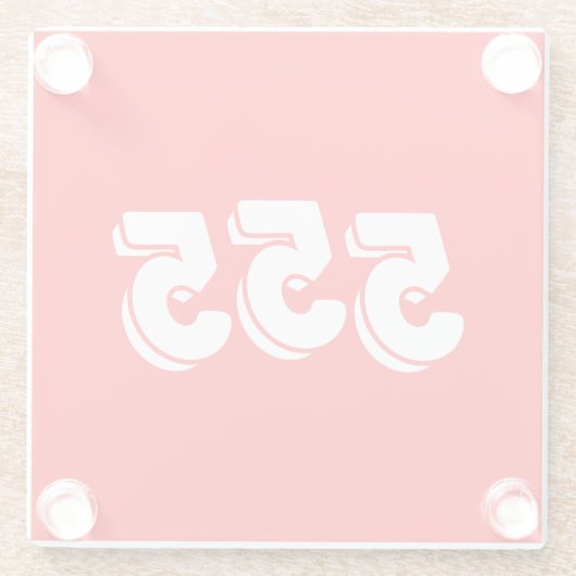 555 GLASUNTERSETZER (Rückseite)