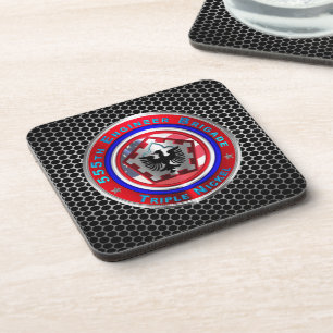 555. Pionierbrigade “Triple Nickel” Getränkeuntersetzer