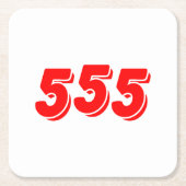 555 RECHTECKIGER PAPPUNTERSETZER (Vorderseite)