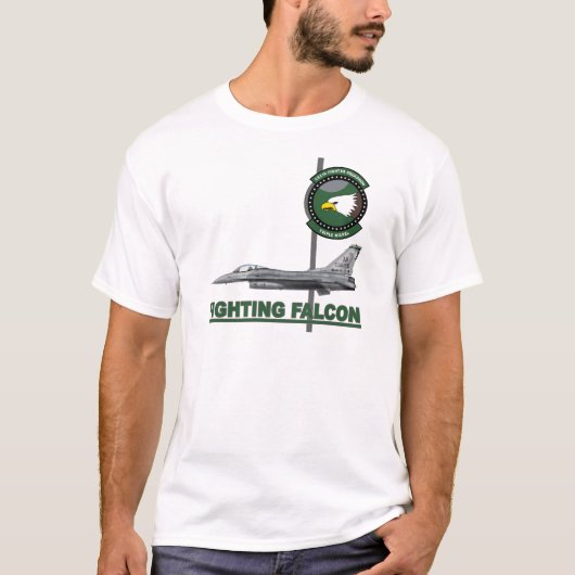 555th Block 40E des Kämpfer-Geschwader-F-16C T-Shirt (Vorderseite)