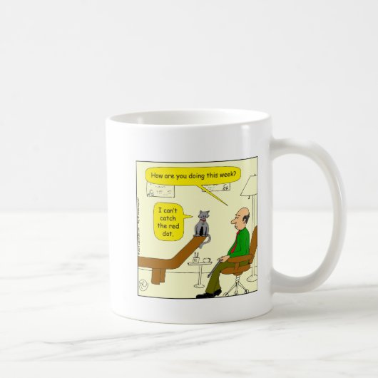 559 kann ich den roten Punkt-Cartoon nicht fangen Kaffeetasse (Rechts)