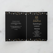 55 and fabulous fiftieth Birthday Program Programm (Innenseite)