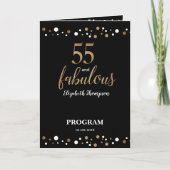 55 and fabulous fiftieth Birthday Program Programm (Vorderseite)