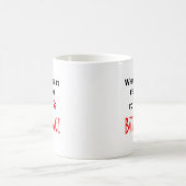 55 beißen Sie mich! Kaffeetasse (Mittel)