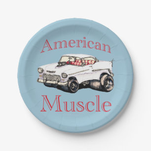 55 Chevy American Muscle Pappteller