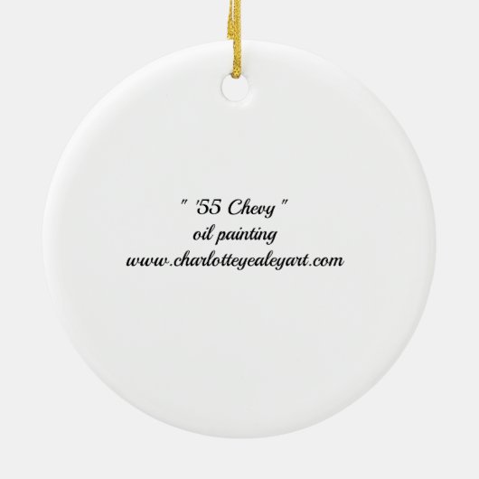 '55 Chevy Car Art Ornament (Hinten)