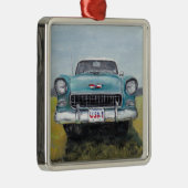 '55 Chevy Car Art Ornament Aus Metall (Rechts)