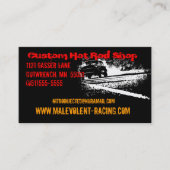 55 Chevy Gasser Burnout Visitenkarte (Vorderseite)