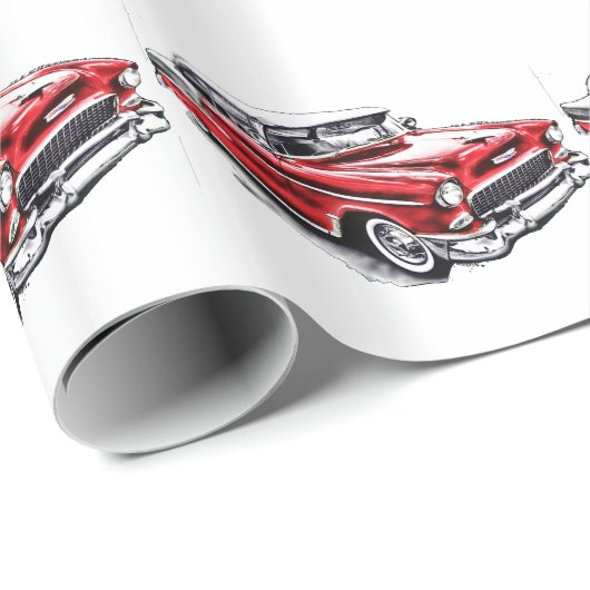 55 Chevy Geschenkpapier (Rolleneckpunkt)