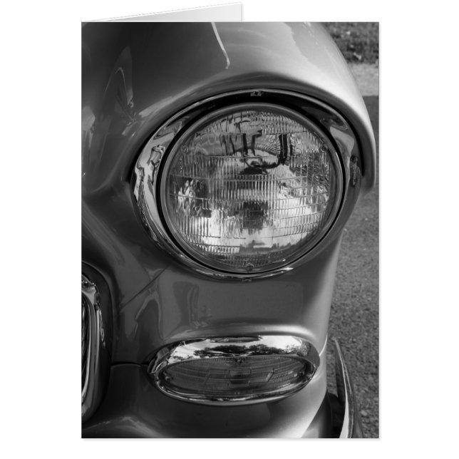 55 Chevy Headlight Graustufen (Vorne)