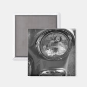 55 Chevy Headlight Graustufen Magnet (Vorderseite/Rückseite)