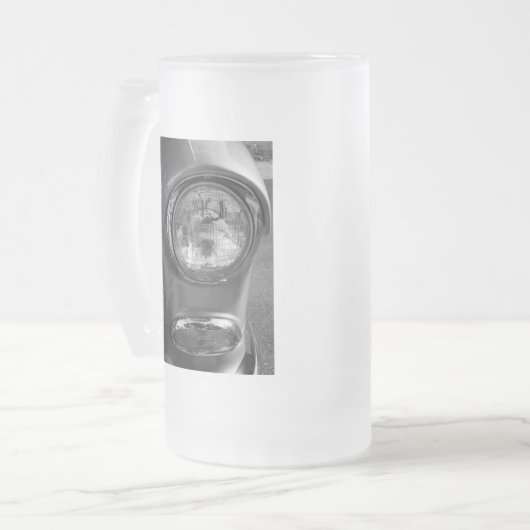 55 Chevy Headlight Graustufen Mattglas Bierglas (Vorderseite Links)