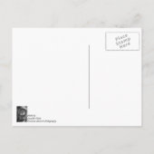 55 Chevy Headlight Graustufen Postkarte (Rückseite)