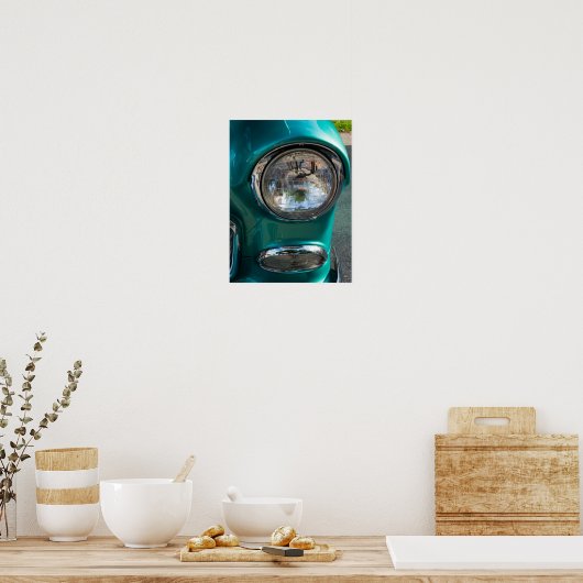 55 Chevy Headlight Poster (Küche)