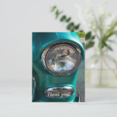 55 Chevy Headlight Postkarte (Stehend Vorderseite)
