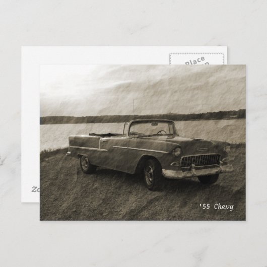 '55 Chevy Postkarte (Vorne/Hinten)