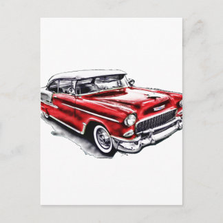 55 Chevy Postkarte