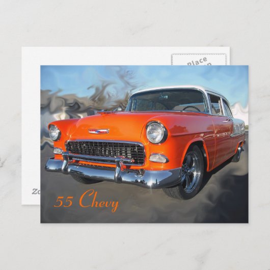 55 Chevy Postkarte (Vorne/Hinten)
