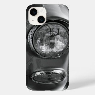55 Chevy Scheinwerfer Graustufen Case-Mate iPhone 14 Hülle