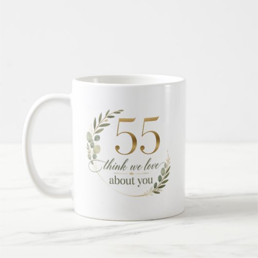 55 Dinge, die wir an dir lieben Kaffeetasse (Links)
