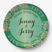 55. Emerald Anniversary Paper Plate Pappteller (Vorderseite)