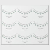 55. Emerald-Hochzeitstag Geschenkpapier (Flach)