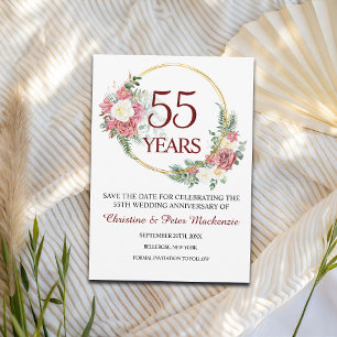 55. Emerald Wedding Jubiläum Save The Date