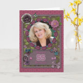 55. Foto-Karte zum Geburtstag Karte (Gelbe Blume)