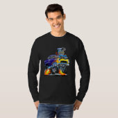 55 Funny Car Flaming Drag Track Beast Long Sleeve T-Shirt (Vorne ganz)