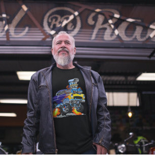 55 Funny Car Flaming Drag Track Beast Long Sleeve T-Shirt