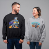 55 Funny Car Flaming Drag Track Bestie Sweatshirt