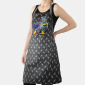 55 Funny Car Metal Diamond Schachbrett Plate Schürze (InSitu)