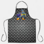 55 Funny Car Metal Diamond Schachbrett Plate Schürze (Vorderseite)