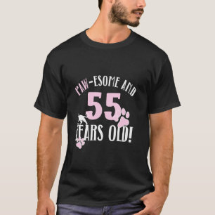 55. Geburtstag 55 Jahre alte Katzenmutter Katzenli T-Shirt