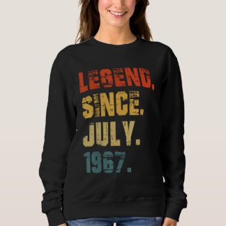 55. Geburtstag 55 Jahre alte Legende seit Juli 196 Sweatshirt