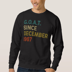 55. Geburtstag 55 Jahre alte Ziege seit Dezember 1 Sweatshirt
