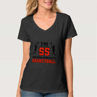 55. Geburtstag 55 Jahre alter Basketball-Spieler G T-Shirt