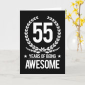 55. Geburtstag (55 Jahre Phantastisch) Karte (Gelbe Blume)