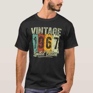 55 Geburtstag 55. Lebensjahr Vintag 1967 T-Shirt