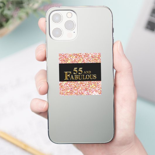 55. Geburtstag Aufkleber (Telefon)