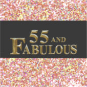 55. Geburtstag Aufkleber (Vorderseite)