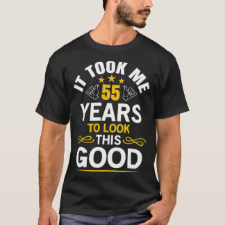 55. Geburtstag Design dauerte mich 55 Jahre alt T-Shirt
