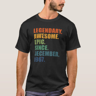 55. Geburtstag Dezember 1967 Männer Frauen 55 Jahr T-Shirt