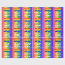 55. Geburtstag: Farbiges, lustiges Regenbogenmuste