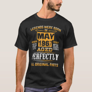 55. Geburtstag für Legenden Geboren Mai 1967 55 Ja T-Shirt