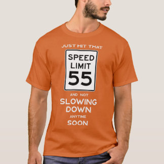 55. Geburtstag Geschwindigkeitsbegrenzung Auto Mec T-Shirt