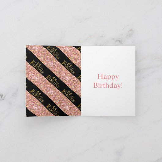 55. Geburtstag Karte (Innenseite)