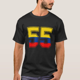 55. Geburtstag Kolumbianer 55 Jahre alt Nummer 55  T-Shirt